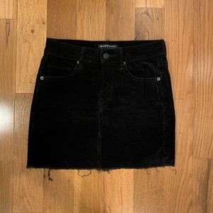 Brandy Melville Black Corduroy Skirt